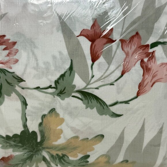 Sears Fantasia Sheet Set Flat Fitted Cases Springs Springmaid Floral 50/50 Vtg - Picture 6 of 6